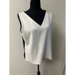 Tom and Linda Platt Black and White Tank Top Sz 10